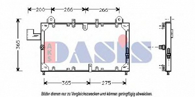 AKS DASIS 372070n -  Конденсатор, кондиционер